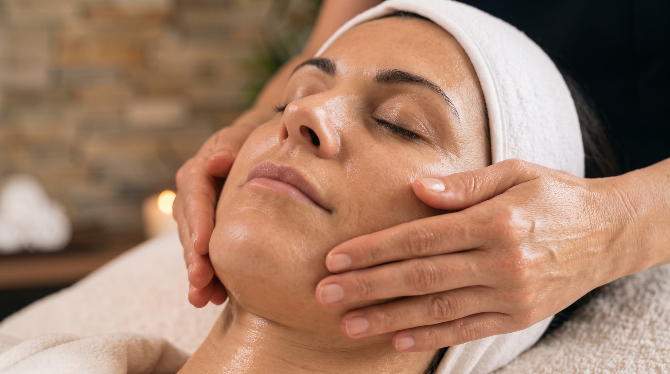 Aplicación de mascarilla en higiene facial